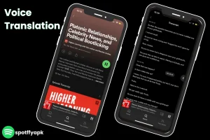 Podcast Voice Translation feature in spotify