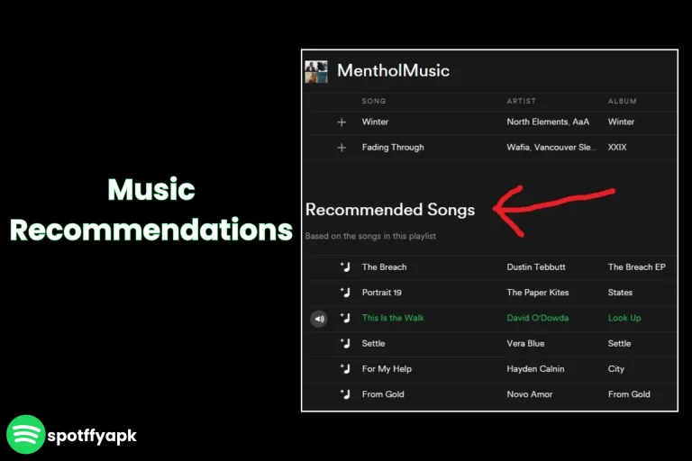 Music Recommendations in spotify