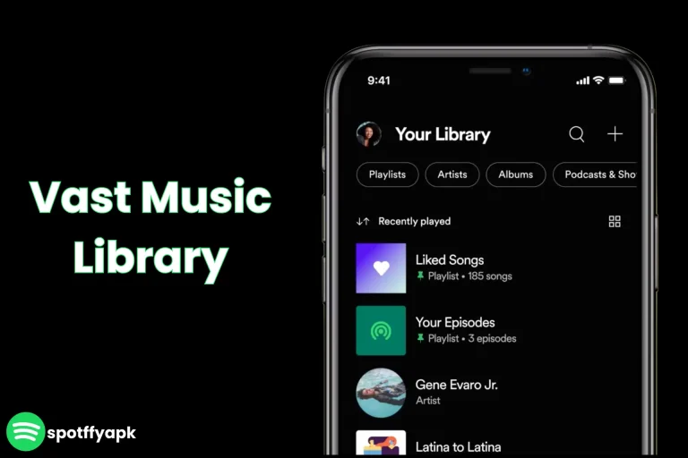 Vast Music Library in spotify