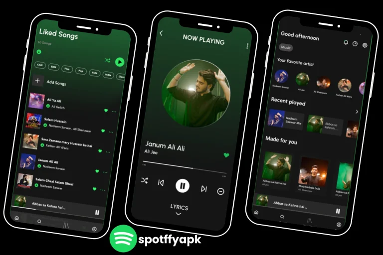 User Interface UI of spotify