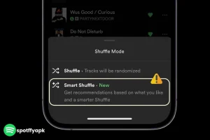 Unlimited Shuffle in spotify mod apk