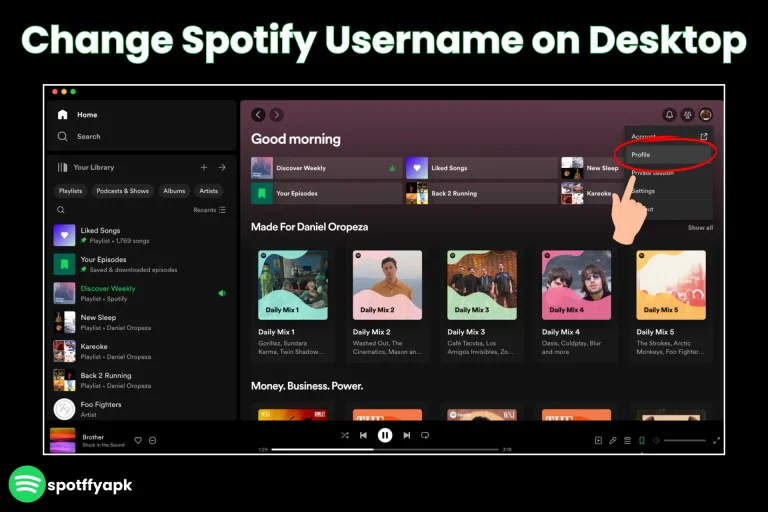 change spotify username