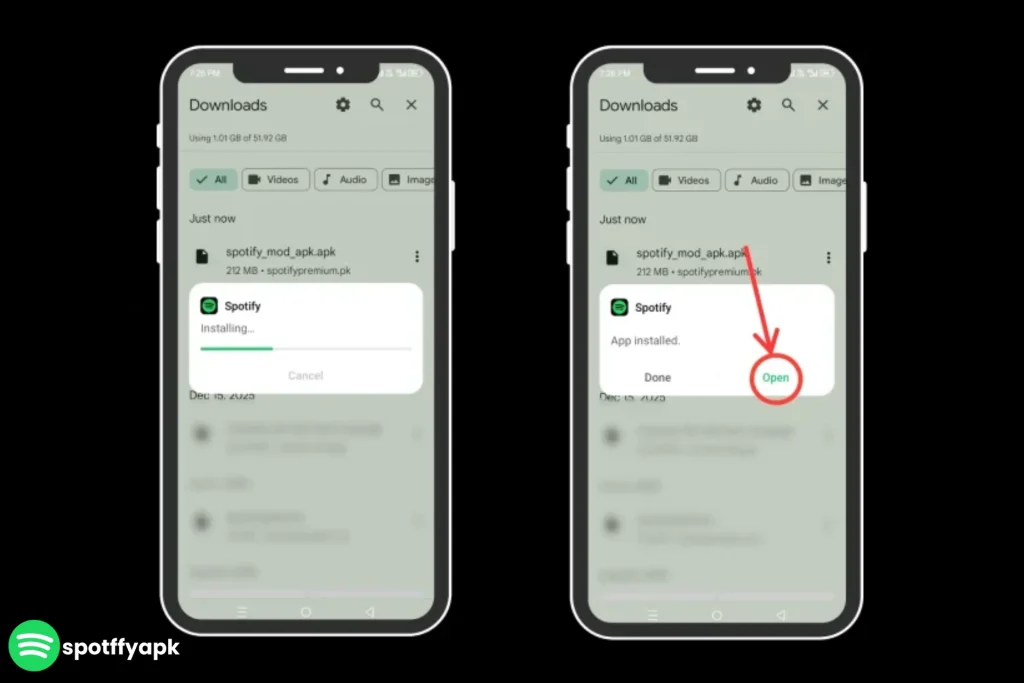how to install spotify x mod