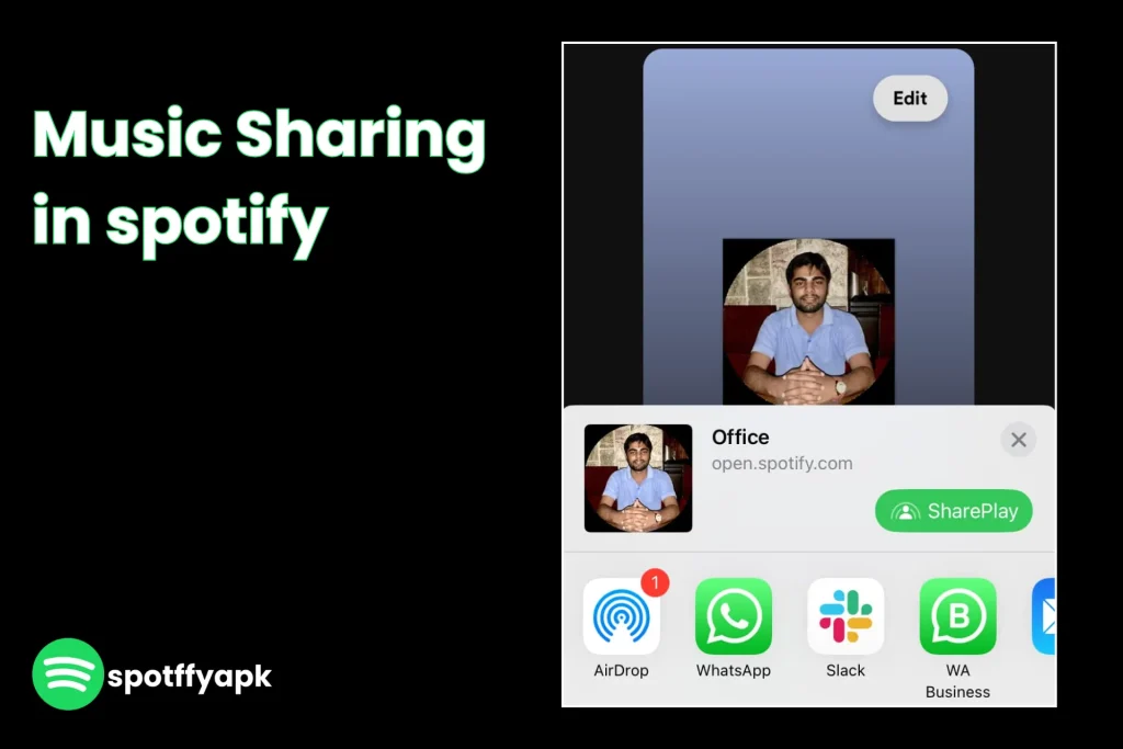 Music Sharing feature of spotify